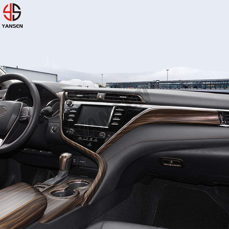 ABS Wood Pattern Interior Trim Cover Sticker for Toyota Camry 2018-2024 | Yansen Brand Accessories